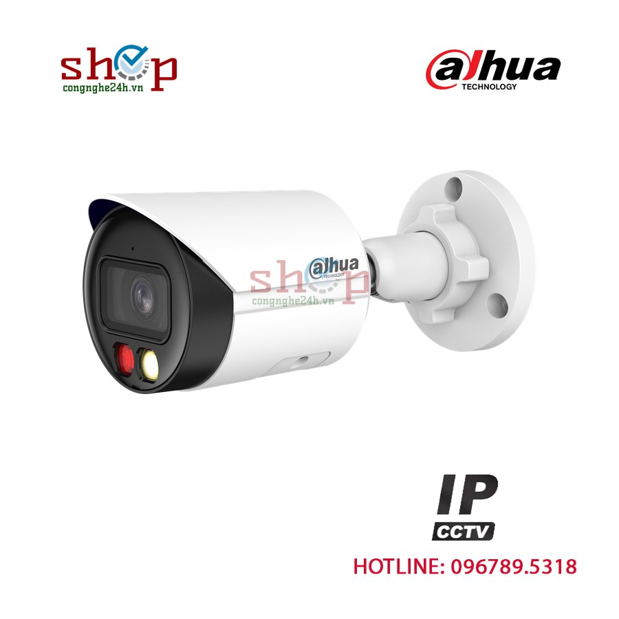 Camera IP Dahua DH-IPC-HFW2849S-S-IL 8MP thân trụ, ánh sáng kép, có mic