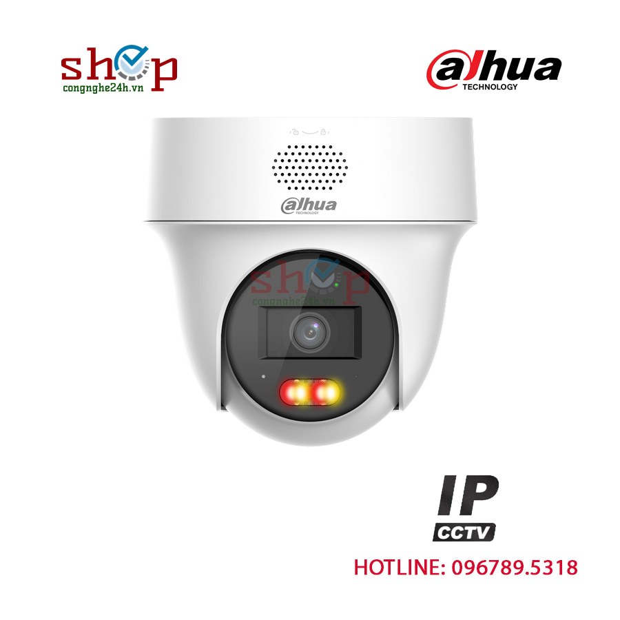Camera IP Dahua DH-IPC-PT1239H-PV 2MP xoay 360°, còi đèn báo động – góc nhìn khác