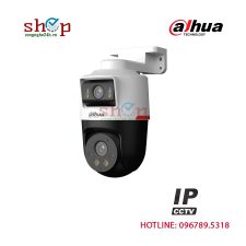 Camera IP Dahua DH-IPC-PTS2249B-E2-S-PV-PRO 2+2MP xoay 360°, còi đèn báo động