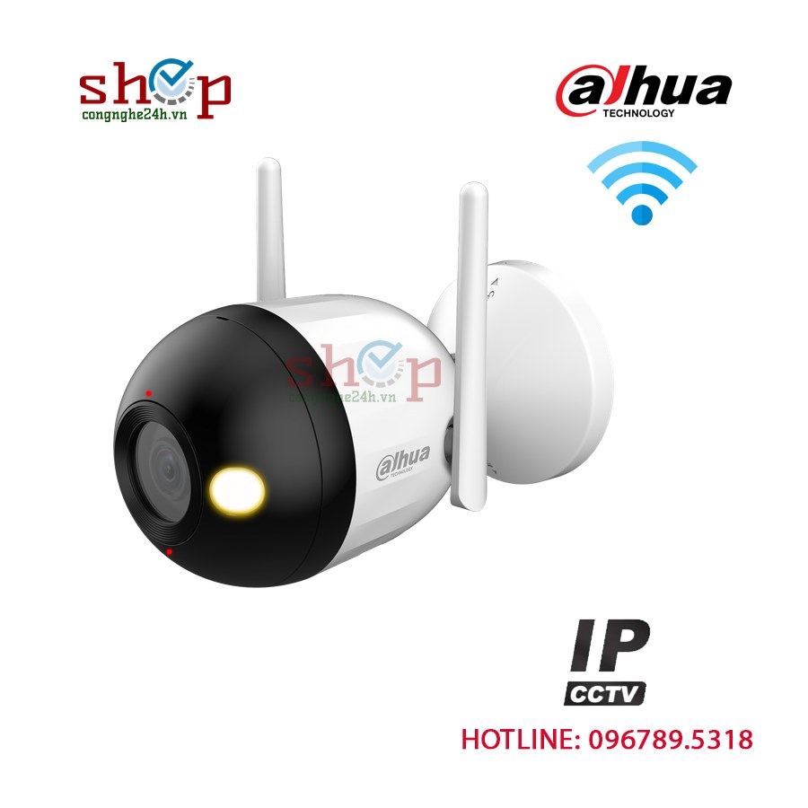 Camera Wifi Dahua DH-F4C-PV 4MP ngoài trời, còi đèn báo động