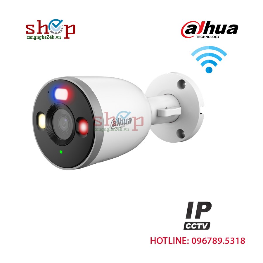 Camera Wifi Dahua DH-F5D-PV 5MP ngoài trời, còi đèn báo động