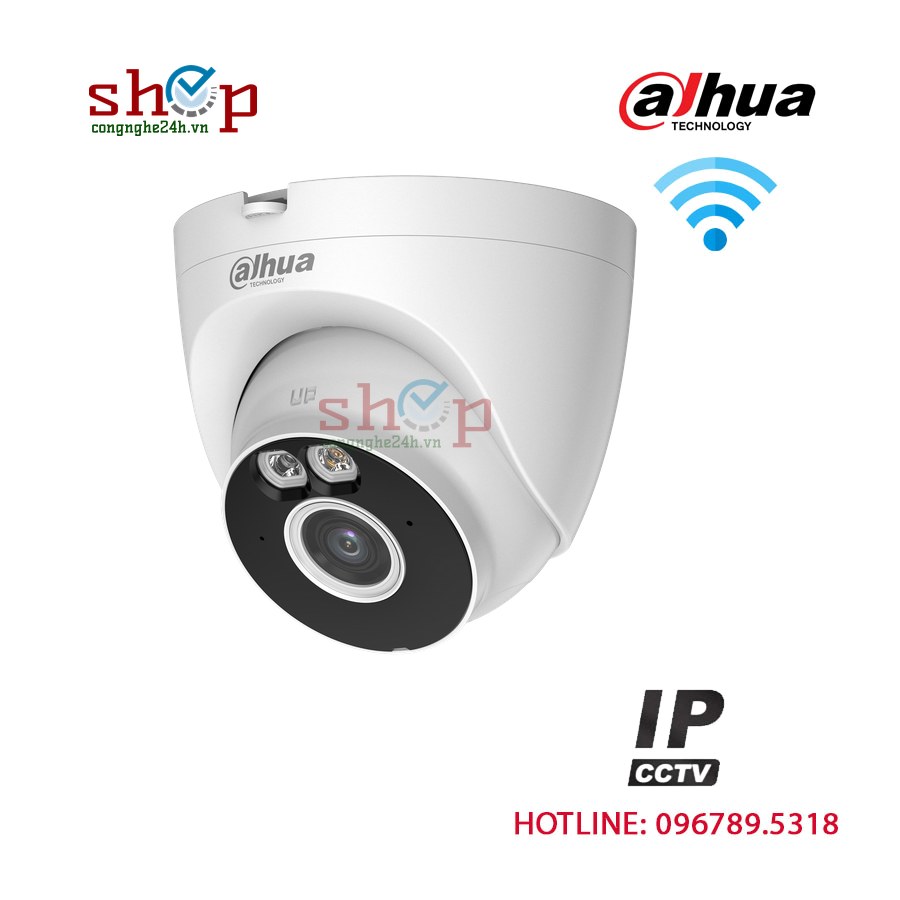 Camera Wifi Dahua DH-IPC-HDW1539DA-SW-PV 5MP ngoài trời, còi đèn báo động