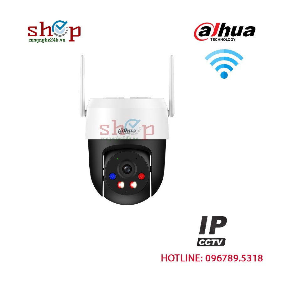 Camera Wifi Dahua DH-P5AS-PV 5MP ngoài trời, xoay 360°, còi đèn báo động – góc nhìn khác