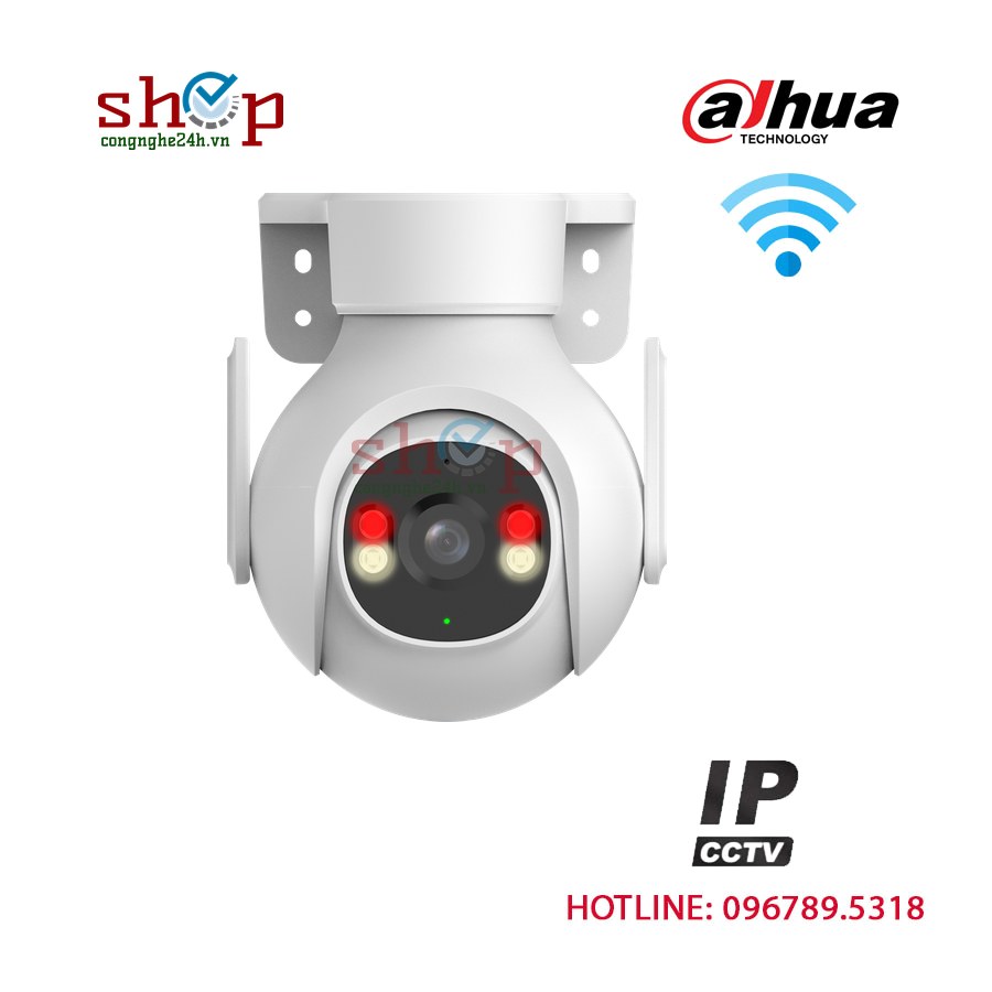 Camera Wifi Dahua DH-P5B-PV 5MP ngoài trời, xoay 360°, còi đèn báo động – góc nhìn khác