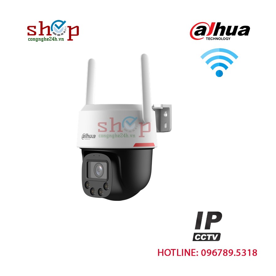 Camera Wifi Dahua DH-P5F-PV 5MP ngoài trời, xoay 360°, còi đèn báo động – góc nhìn khác