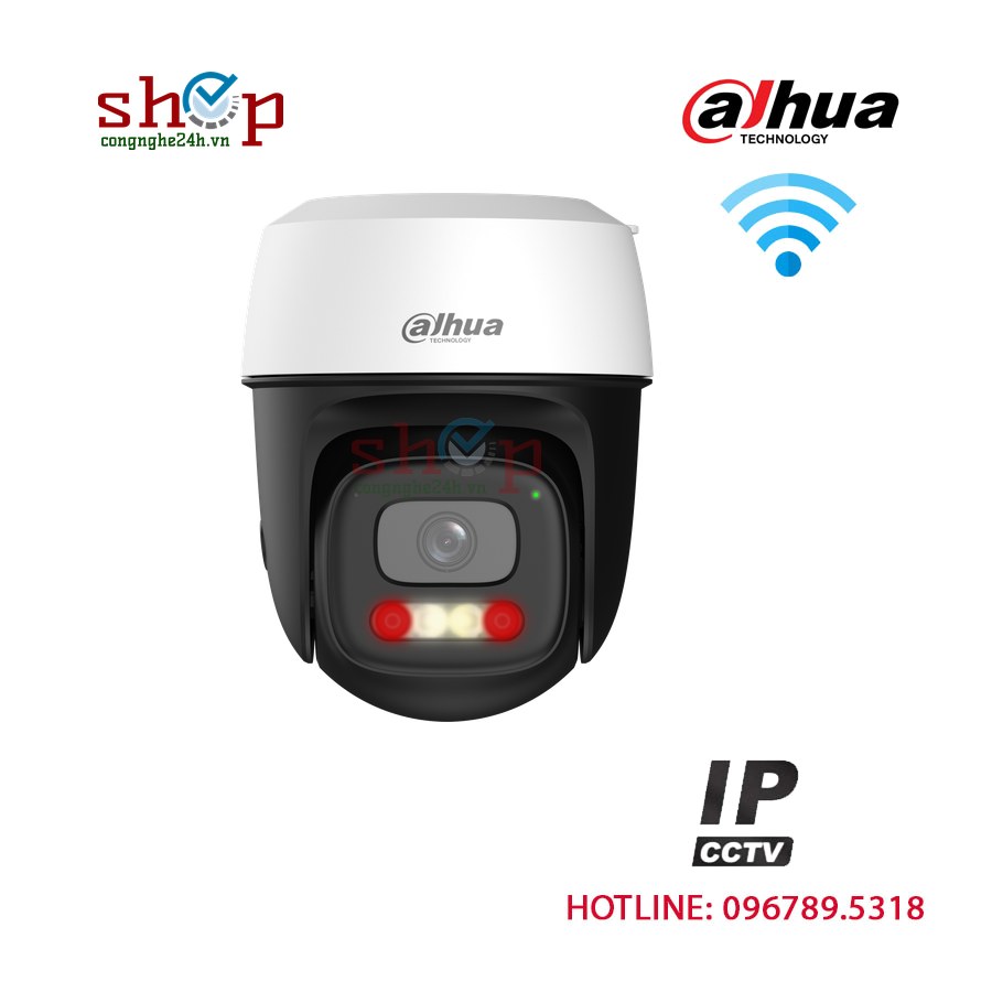 Camera Wifi Dahua DH-P5I-PV 5MP ngoài trời, xoay 360°, còi đèn báo động – góc nhìn khác