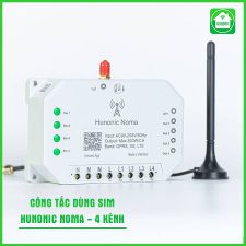 Công Tắc Hunonic Noma 4CH Dùng Sim 4G