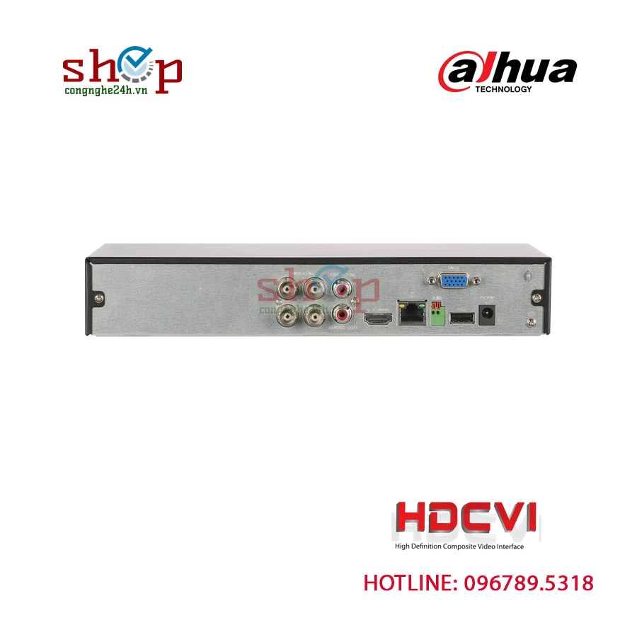 Đầu ghi hình HDCVI Dahua DH-XVR5104HS-5M-I3/T 4 kênh 5MP AI – góc nhìn khác