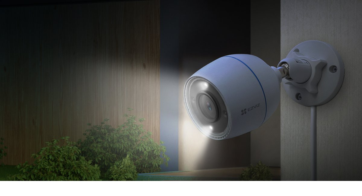 Camera Wi-Fi ngoài trời EZVIZ H3c Color có màu ban đêm