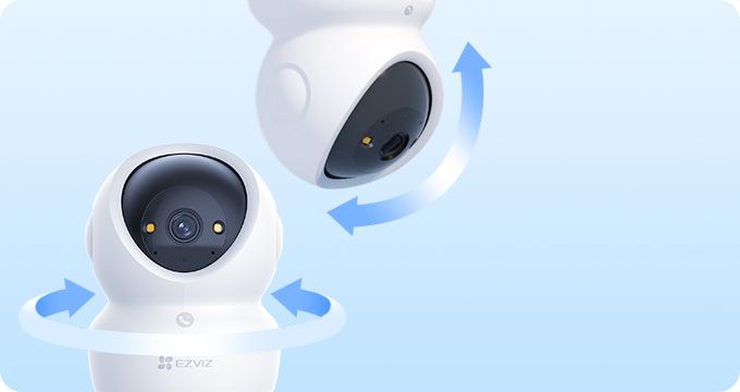 Xoay ngang 350 độ, dọc 85 độ