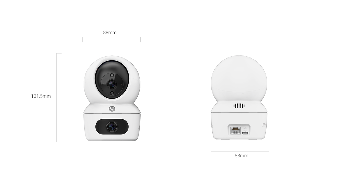 Kích thước EZVIZ H7c Dual