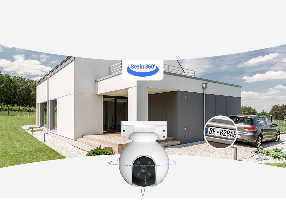 H8 Pro 3K quay ngang 340 độ, nghiêng 80 độ