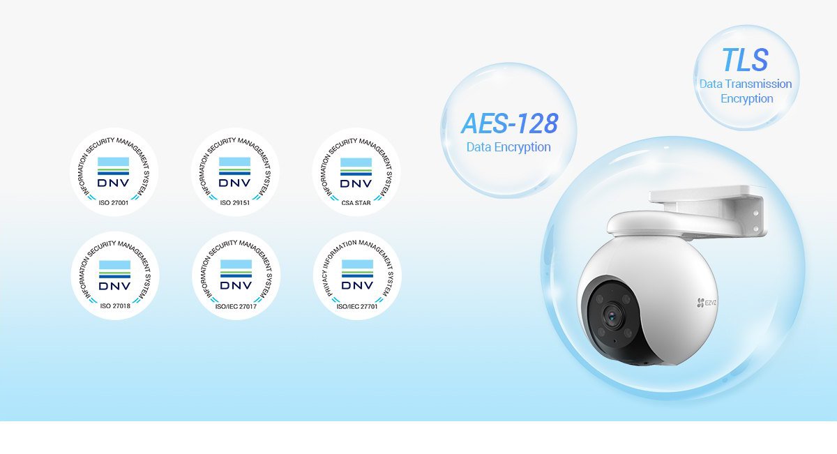 Chứng nhận bảo mật dữ liệu của EZVIZ