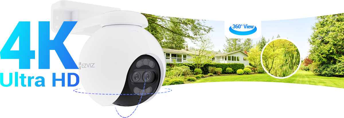Hình 4K và góc xoay toàn cảnh của H80x Dual