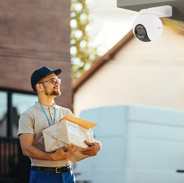 Nói chuyện với người giao hàng qua camera
