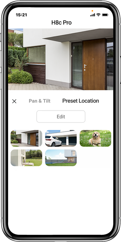 Danh sách góc đã ghim trên app EZVIZ