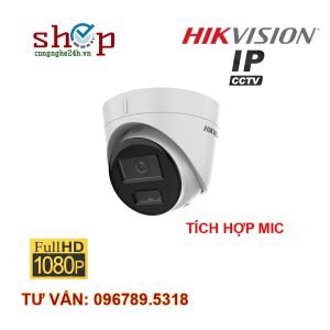 Camera dome DS-2CD1323G2-LIU trong bộ 4 camera IP Hikvision 2MP
