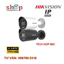 Camera IP 4.0 Megapixel HIKVISION DS-2CD2047G2H-LIU Tích hợp MIC