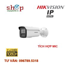 Camera IP 2.0 Megapixel HIKVISION DS-2CD2T23G2-4LI2U Tích hợp MIC
