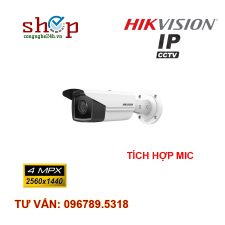 Camera IP 4.0 Megapixel HIKVISION DS-2CD2T43G2-4LI2U Tích hợp MIC