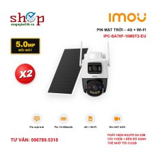 Camera 4G Imou AOV Dual 10MP IPC-SA70F-10M0T2-EU 2 ống kính pin năng lượng mặt trời