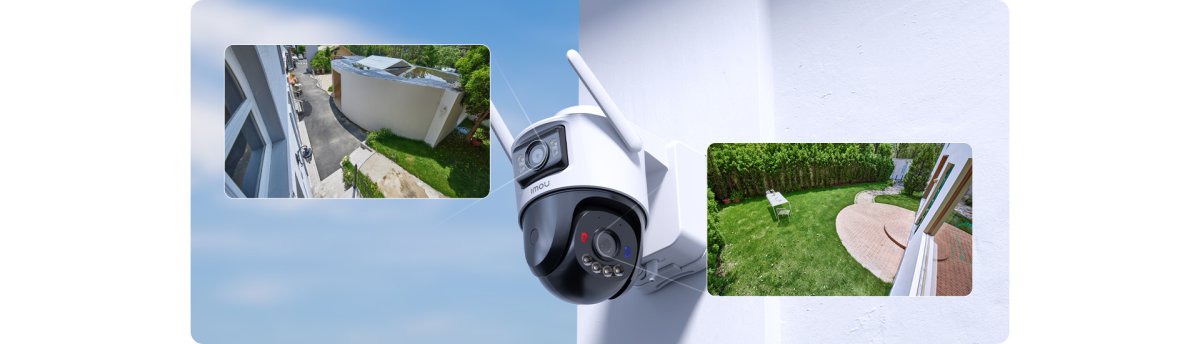 Hai ống kính quan sát hai khu vực cùng lúc