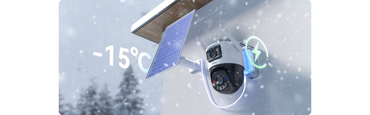 AOV Dual sạc pin mặt trời trong tuyết -15 độ C