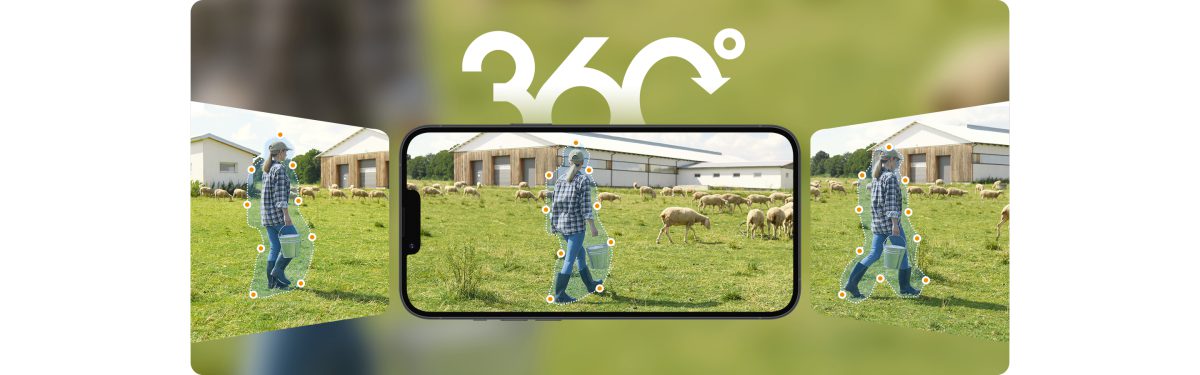 Xoay ngang dọc quan sát toàn cảnh 360 độ
