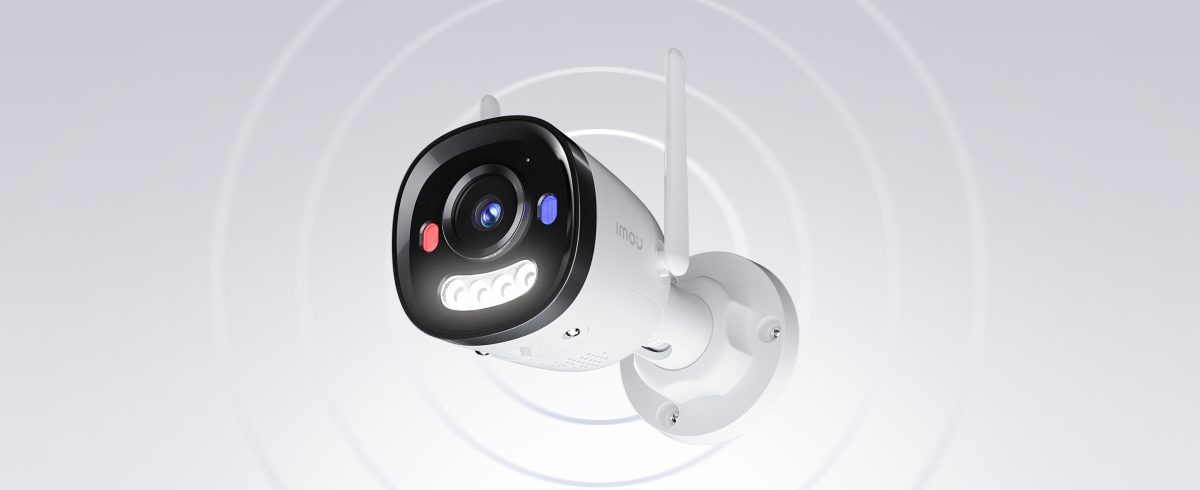 Camera Bullet 3 Pro bật đèn và còi cảnh báo