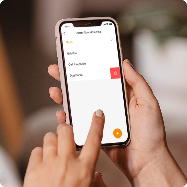 Chọn âm thanh cảnh báo trên app