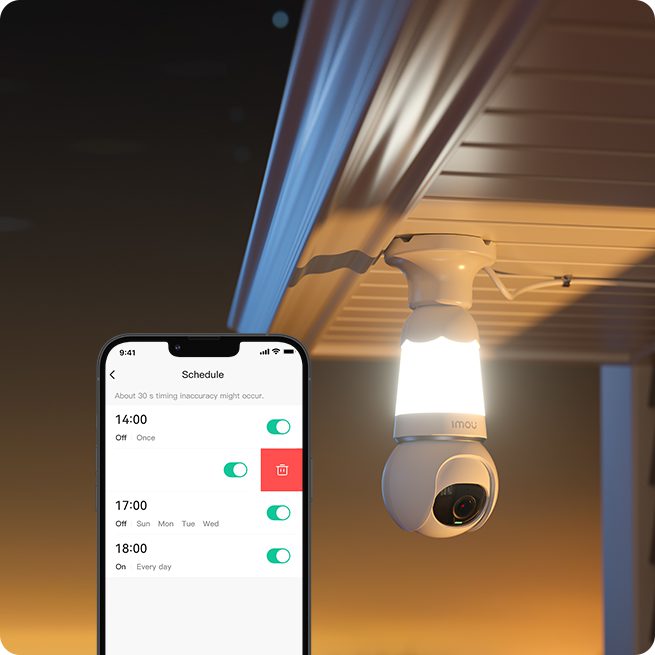 Hẹn giờ bảo vệ trên app