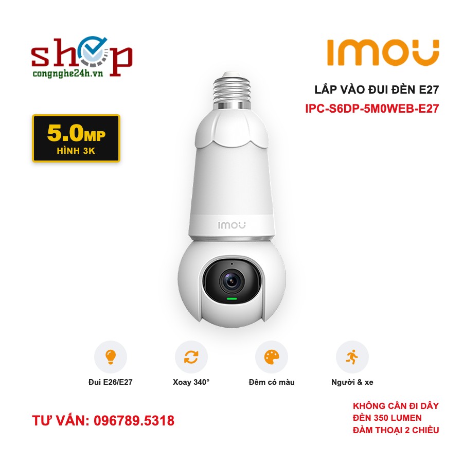 imou-bulb-cam-5mp-anh-dai-dien Camera bóng đèn Wifi Imou Bulb Cam 5MP IPC-S6DP-5M0WEB-E27 xoay 360 đui E27