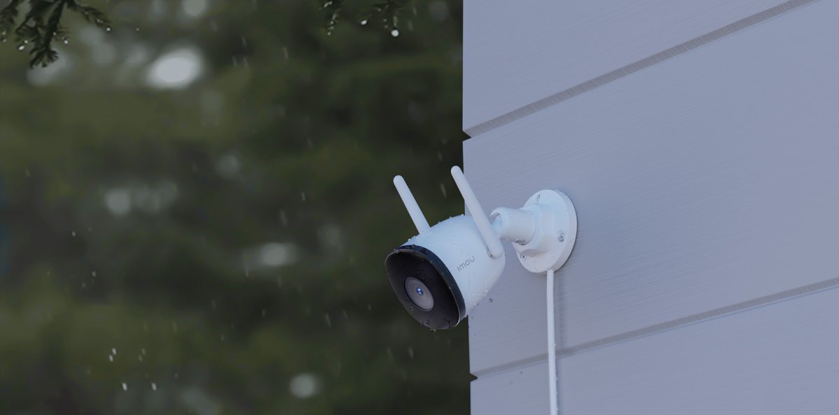 Camera Bullet 2C dưới trời mưa