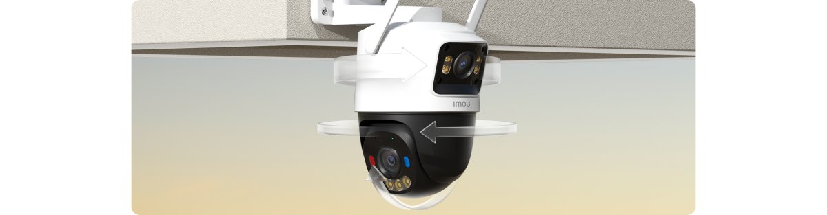 Mắt quay quét xoay 355 độ, mắt cố định chỉnh 260 độ