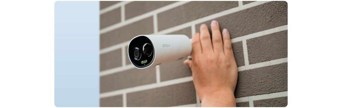 Gắn camera Cell 3C lên tường gạch