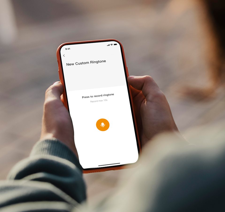 Ghi âm âm báo riêng trên app