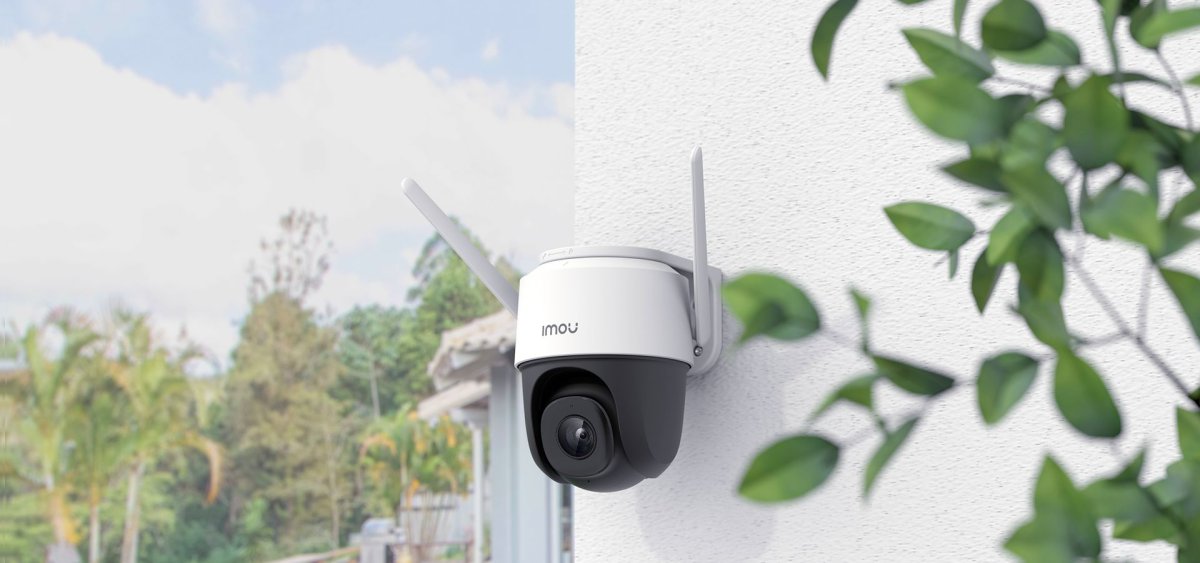 Imou Cruiser lắp ngoài trời dưới nắng