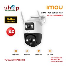 Camera Wifi Imou Cruiser Dual 8MP IPC-S7XP-8M0WED 2 mắt xoay 360 ngoài trời