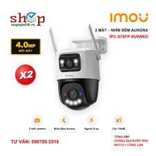 Camera Wifi Imou Cruiser Dual 2 Pro 8MP IPC-S7XFP-8U0WED 2 mắt xoay 360, nhìn đêm Aurora