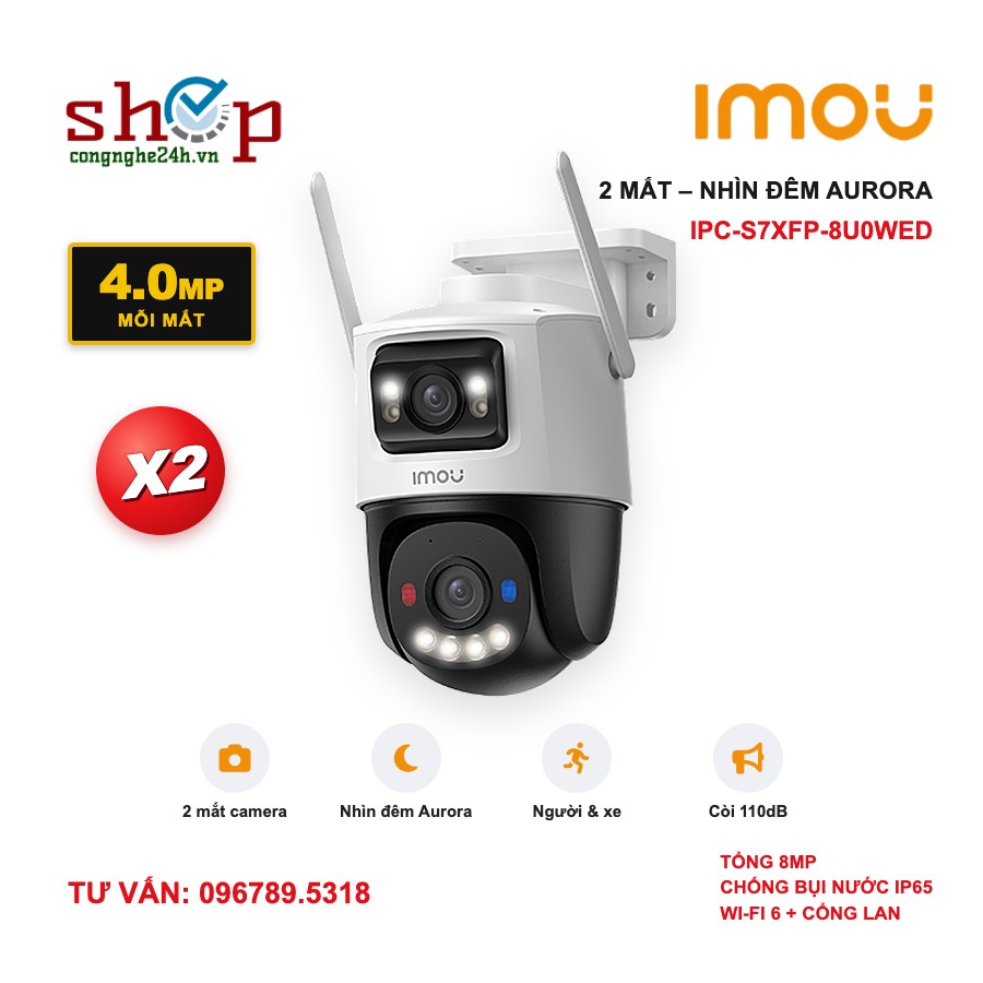 imou-cruiser-dual2-pro-8mp-anh-dai-dien Camera Wifi Imou Cruiser Dual 2 Pro 8MP IPC-S7XFP-8U0WED 2 mắt xoay 360, nhìn đêm Aurora