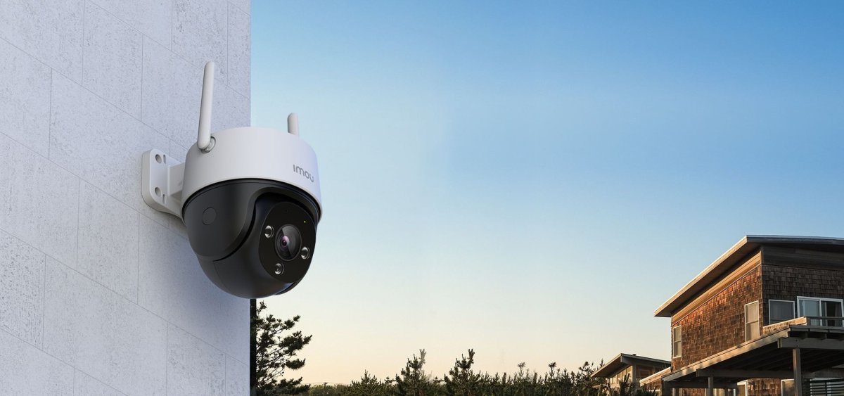 Camera Wi‑Fi ngoài trời Imou Cruiser SE gắn trên tường nhà