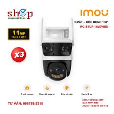 Camera Wifi Imou Cruiser Triple 11MP IPC-S7UP-11M0WED 3 mắt xoay 360 ngoài trời