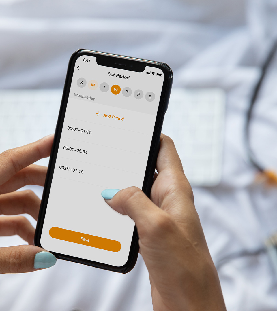 Đặt lịch bảo vệ trên app