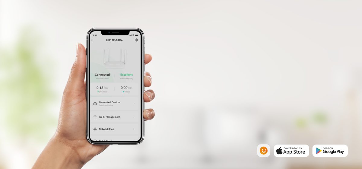 Quản lý bộ phát HR12F trên app Imou Life