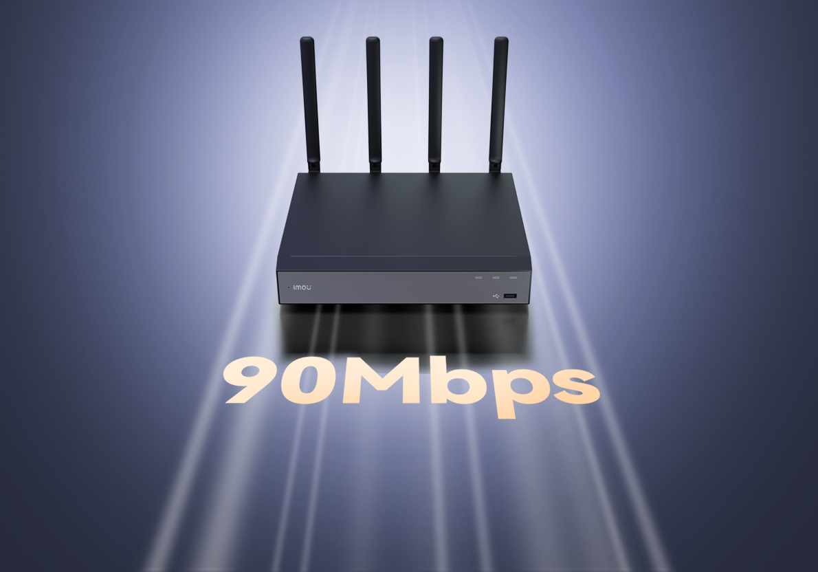 Băng thông vào 90Mbps của đầu ghi Imou