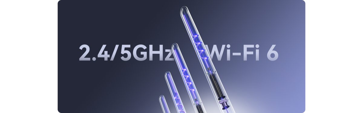 4 ăng‑ten Wi‑Fi 6 băng tần kép của đầu ghi Imou