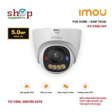 Camera IP PoE Imou PS8E 5MP IPC-PS8E-5V0 dome đàm thoại 2 chiều, ban đêm có màu