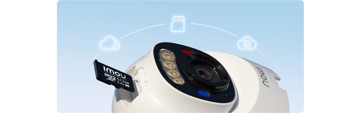 Thẻ nhớ microSD cắm vào camera PS8E