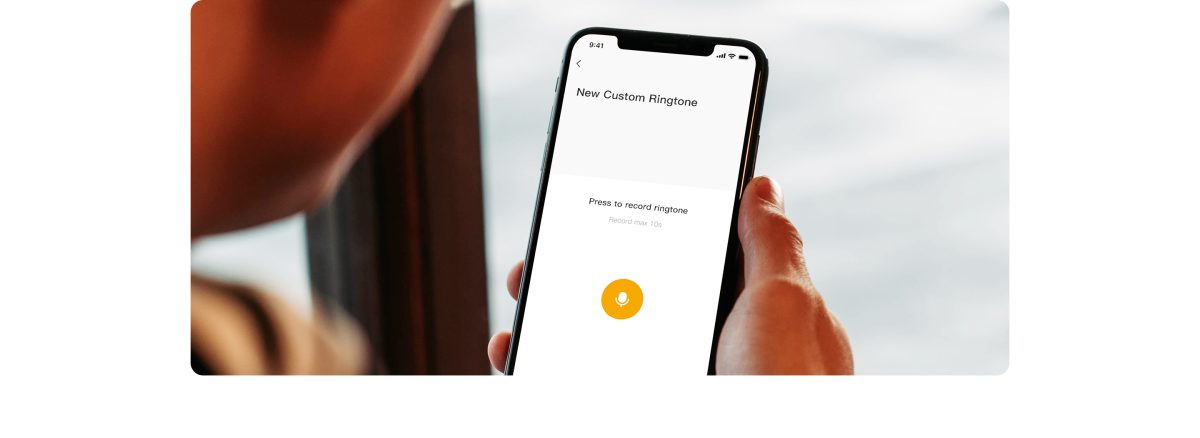 Chọn và ghi âm tiếng báo động trên app