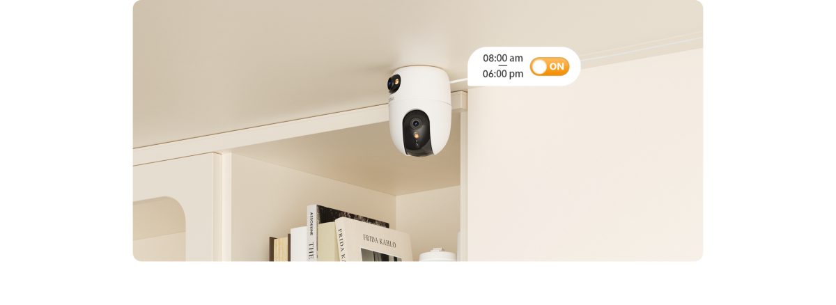 Hẹn giờ bảo vệ cho camera trên app